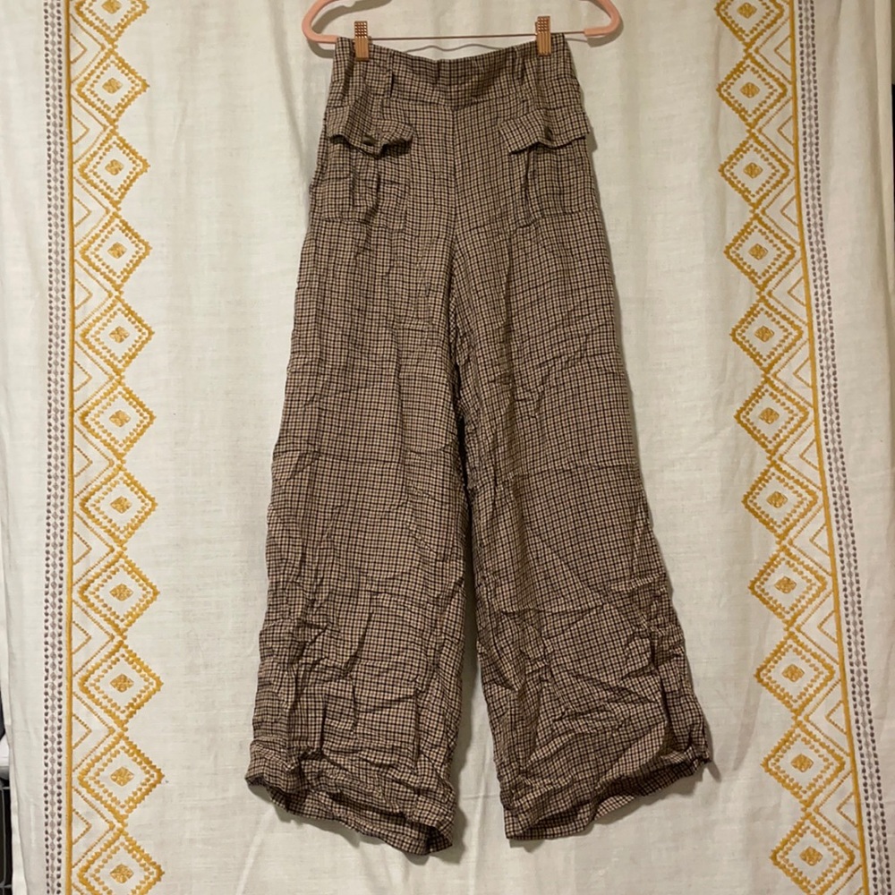 American eagle cropped wide leg pant